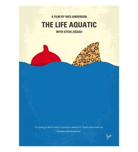 No774- The Life Aquatic With Steve Zissou Tablo Ahşap Poster Dekoratif