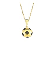 Altın Futbol Top Kolye