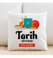Kişiye Özel Tarih Öğretmenlerine Özel İsimli Yastık
