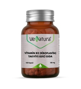 VeNatura Vitamin B2 Riboflavin 100mg Kapsül 100 lük