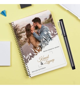 Canım Sevgilim Fotoğraflı Defter ve Kalem