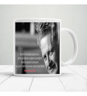 Nazım hikmet sözleri baskılı kupa bardak