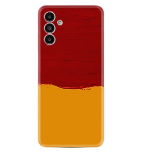 Samsung A23 A31 A32 A50 A51 A52 A53 A70 Kılıf Desenli Silikon Sarı Kırmızı Boya 1708