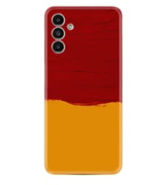 Samsung A23 A31 A32 A50 A51 A52 A53 A70 Kılıf Desenli Silikon Sarı Kırmızı Boya 1708