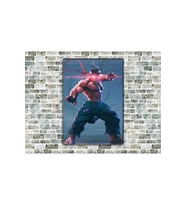 Street Fighter Evil Ryu Ahşap Tablo
