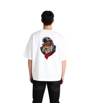 Erkek Oversize Grafik Baskılı Tişört %100 Pamuk Crew Neck Kısa Kol Rahat Kesim Günlük Giyim Modern