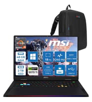 MSI Msı Raıder A18 Hx A8WHG-280TR Amd Ryzen 9 8940HX 48GB Ddr5 2tb SSD Rtx 5070 Ti 12GB Gddr7 140W Windows 11 Pro 18” Qhd+ (2560X1600) 240Hz Ips-Level Oyuncu Bilgisayarı 280TRP07 + Zetta Çanta