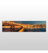 Gold Köprü Kanvas Tablo 300x100cm (Karışık)