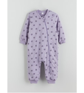 LCW baby Lila 1.6 Tog Puantiyeli Kız Bebek Uyku Tulumu