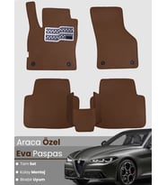 ALFA ROMEO GİULİA (2016-2024) Uyumlu EVA Paspas Tam Set–Araca Özel,Kolay Montaj,Su Geçirmez
