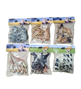 SH-P9904-07AL 6 AST 7PASLAN-KAPLAN-ZÜRAFA-İNEK-FİL(Belirtilen fiyat, tekli satış için adet fiyatıdır