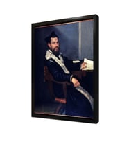 Bir Adam Çerçeveli Mdf Tablo