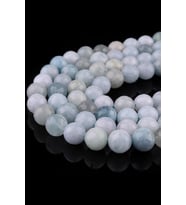 10 MM Faset Kesim Akuamarin Taşı Dizi - TAS-2621 (Mavi)