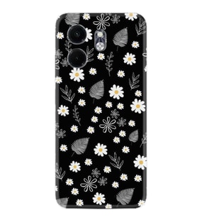 Infinix Smart 9 Kılıf Boutique Baskılı Resimli Papatyalar ve Yaprak Pcode -078