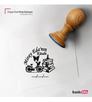 Kişiye Özel Kitap Damgası Kitap Mührü Kaşe Kitap Mühür Özel Damga 22