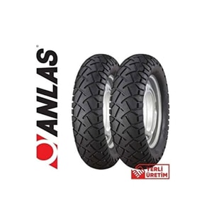 Rks Spontini Ön Arka Lastik Takımı Arka 3/50/10 -Ön 90/90/12 Anlas Mb80 -Arasmoto (Siyah)