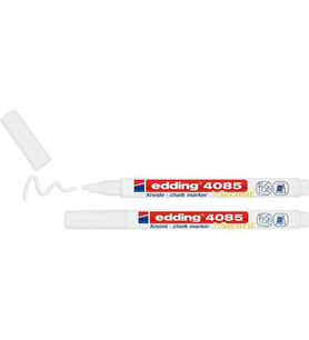 Edding 4085 Sıvı Tebeşir Kalemi 2'li Blister BEYAZ 