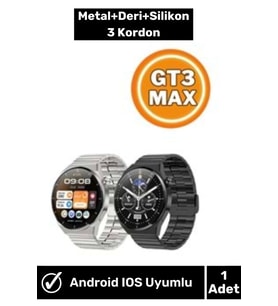Gt3 Max Akıllı Kol Saati 1.45" Yüksek Çözünürlüklü Renkli Ekran Nfc Akıllı Saat
