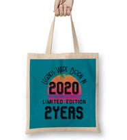 2020 Birthday Gift - Made, Born in 2020 Gift - 2   Year Old Birthday Gift Vintage Style Bez Çanta Uzun Saplı
