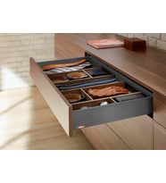 Blum Legrabox Pure M Alçak Yanak 30 Cm. Tip-On Blumotion Orion Gri Antrasit