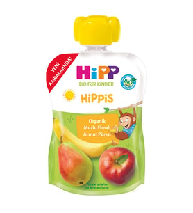 Organik Muzlu Elmalı Armutlu Meyve Püresi 100 Gr