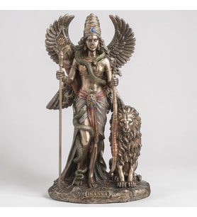 Dekoratif Inanna Biblo – Wise Veronese Poliresin Mezopotamya Tanrıçası Figürü 23 cm