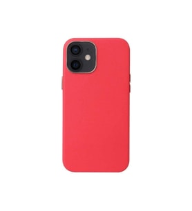 Apple iPhone 12 Mini Uyumlu Kılıf Zore Leathersafe Wireless Kapak (Kırmızı)