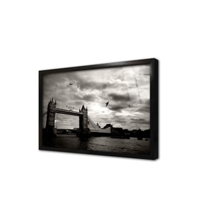 İngiltere Tower Bridge Çerçeveli Cam Tablo