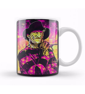 Neon Horror Freddy Kupa Bardak Porselen
