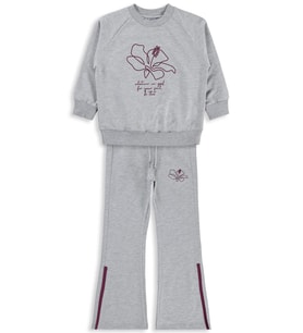 Mışıl Kids Paça Yırtmaçlı10-13 Yaş Eşofman Takımı - Pembe