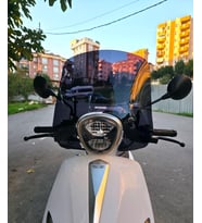 MOTOCAM Rks Letbe LB 125 Ön Cam 2023-2026 Model 44cm Siyah Renkli 4mm APARATSIZ