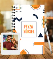 Kişiye Özel Ahşap Defter Kalem & Instagram Çerçeve Hediye Seti