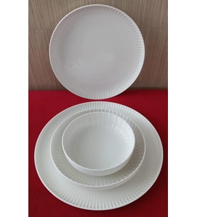 KÜTAHYA PORSELEN BONE CREST 24 PARÇA YEMEK TAKIMI SADE