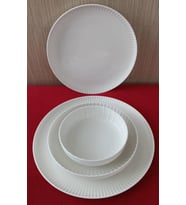 KÜTAHYA PORSELEN BONE CREST 24 PARÇA YEMEK TAKIMI SADE