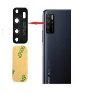 Infinix NOTE 7 LİTE Arka Kamera Camı Lens Yapışkanlı