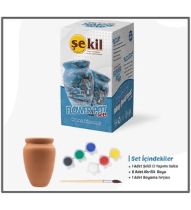 Şekil Saksı Boyama Seti