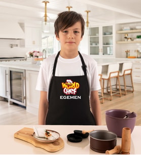 Kişiye Özel Küçük Aşçılara Erkek Çocuk Mutfak Önlüğü World Chef