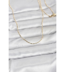 CM 14K Gold Renk Parçalı Topçuk Model 60 cm Kadın Kolye 5886 - LOHO7347-1936