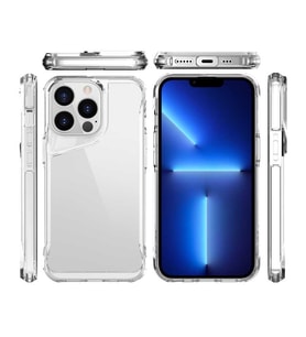 Apple iPhone 14 Pro Kılıf Zore T-Max Köşeleri Korumalı Kılıf (Renksiz)