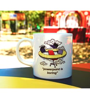 Evden Çalışma Baskılı Kupa Bardak,Kahve, Çay, Mug 330 ml