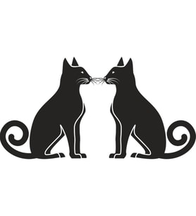 KEDİ FOLYO STİCKER 50cm Uzunluk