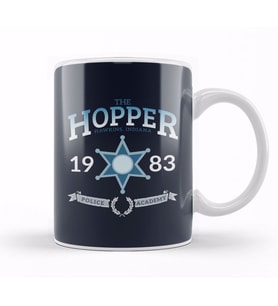 Jim Hopper Stranger Things Hopper Police Academy Kupa Bardak Porselen