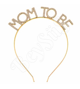 Mom To Be Taşlı Lüx Tac Rose Gold