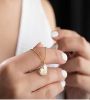 Saklı Takı 925 Ayar Gümüş Kişiye Özel Harfli Minimal Kalp Kolye