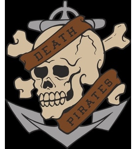 Death Pirate Sticker 10x10 cmRenkli Sticker