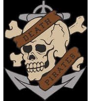 Death Pirate Sticker 10x10 cmRenkli Sticker