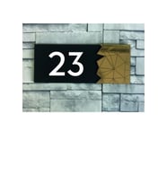 Dekoratif Gold Aynalı Kapı Numarası - 23