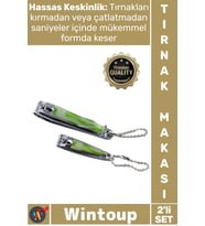 #TırnakMakası Paslanmaz Çelik Keskin Ergonomik Manikür Pedikür Set Renkli Vakumlu Tırnak Makası 2'li