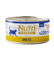 Nutri Feline Pate Tavuk Etli Tahılsız Kedi Konservesi 70 Gr