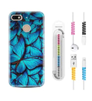 General Mobile GM8 Go GM9 GM20 Pro Plus Kılıf Kablo Koruma Spiral Silikon Owl 1351